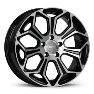 6.5X16 5X100 16263 ET45 67.1 GLOSS BLACK DIAMOND