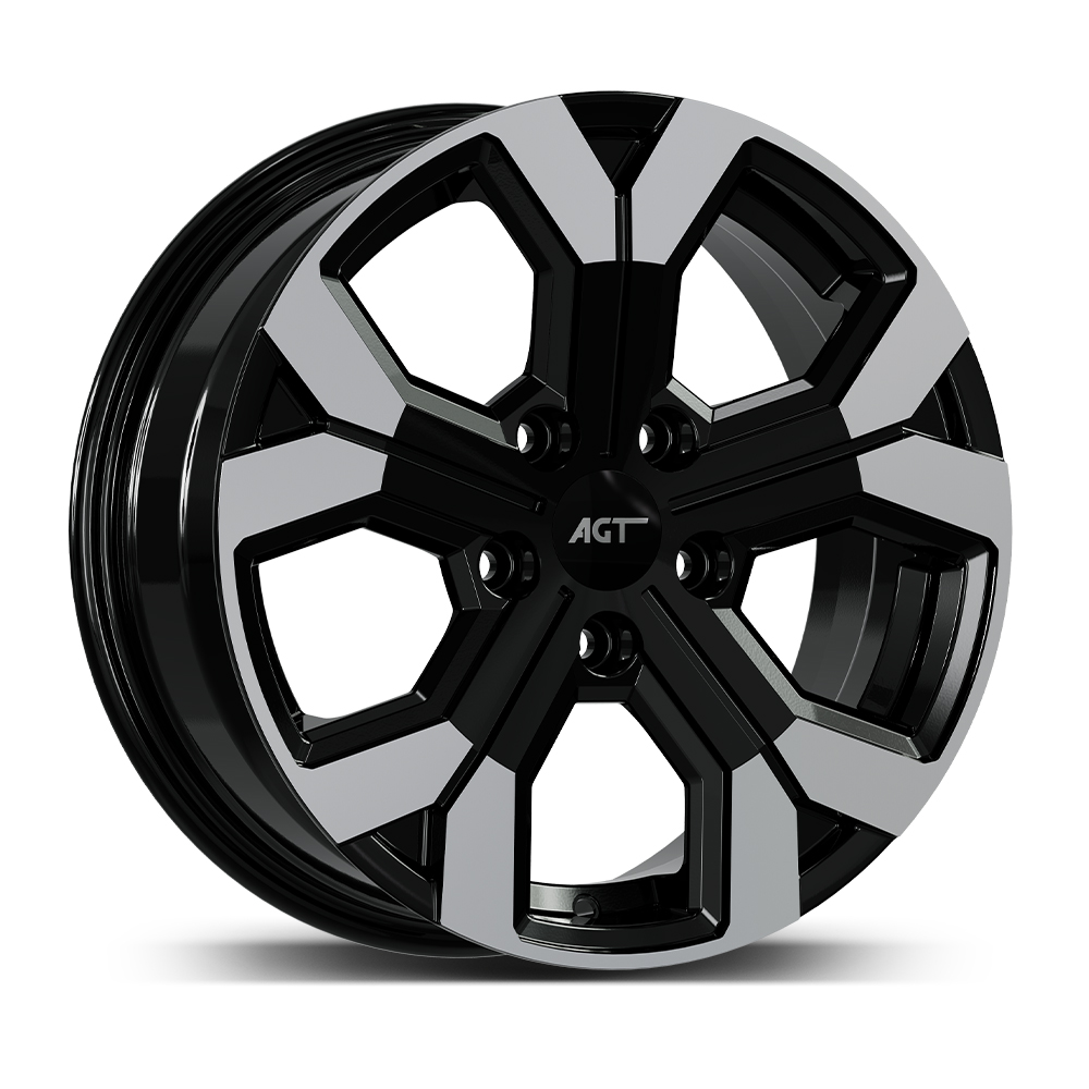 6.5X17 5X114 17260 ET32 66.1 GLOSS BLACK LIP DIAMOND