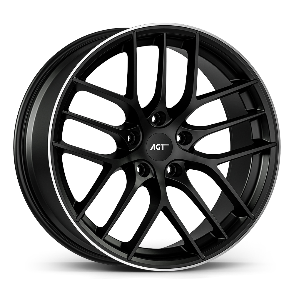 9.5X19 5X112 19121-2 ET37 73,1 MATT BLACK LIP DIAMOND